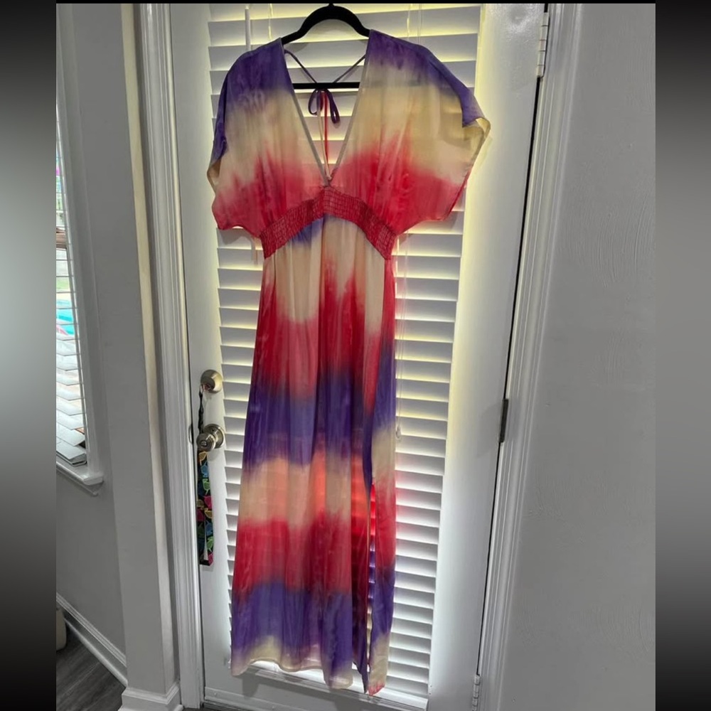 Vibrant Tie-Dye Maxi Dress
